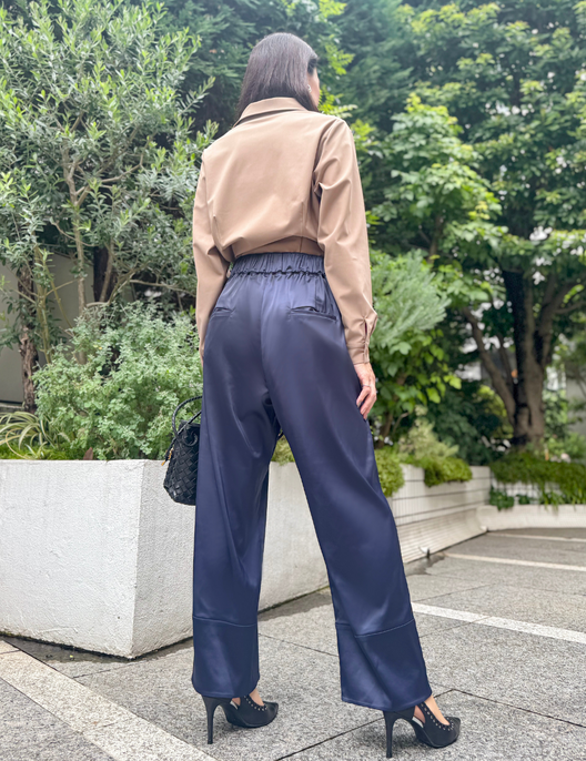 rito structure サテンストレッチパンツ rito structure サテンストレッチパンツ