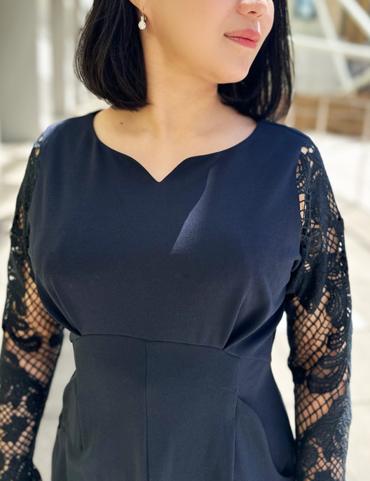 serpentina 元鈴木さんレーシーベルスリーブワンピ serpentina 元鈴木さんレーシーベルスリーブワンピ