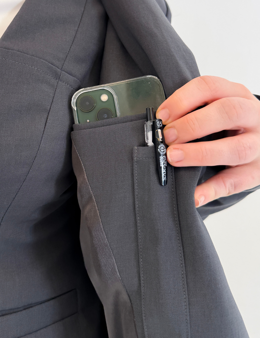 SERPENTINA 【日本製生地】撥水オーバーパートナージャケット【セットアップ可能】 グレー ディティール