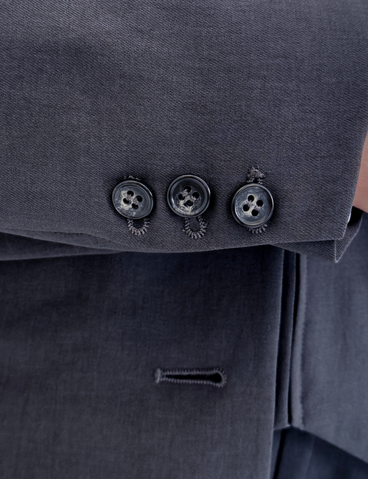 SERPENTINA 【日本製生地】撥水オーバーパートナージャケット【セットアップ可能】 グレー ディティール