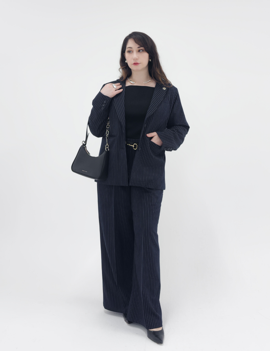 オーバーサイズ】ストライプパートナージャケット | SERPENTINA オーバーサイズ】ストライプパートナージャケット | SERPENTINA