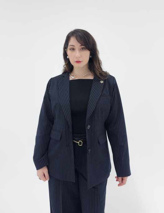 オーバーストライプパートナージャケット【セットアップ可能】