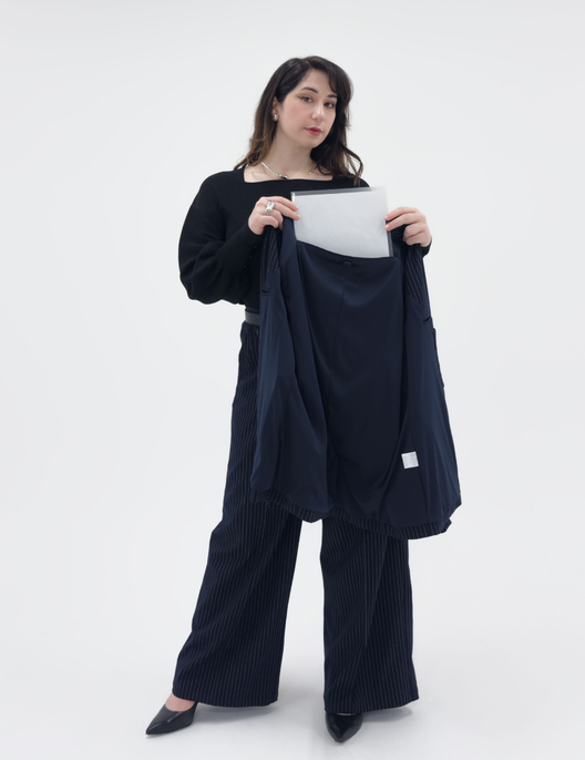 オーバーストライプパートナージャケット【セットアップ可能】