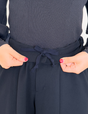 SERPENTINA 【日本製生地】撥水センターベンツパンツ【セットアップ可能】ネイビー アップ ディティール