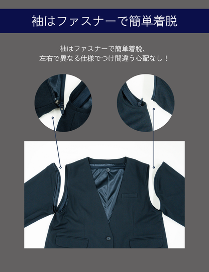 SERPENTINA 3WAYパートナージャケット ネイビー 機能説明