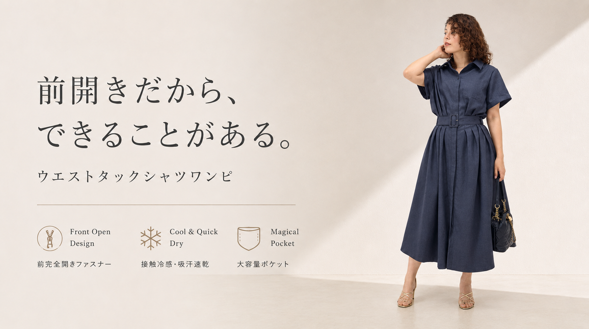 Waist Tuck Shirt Dress
