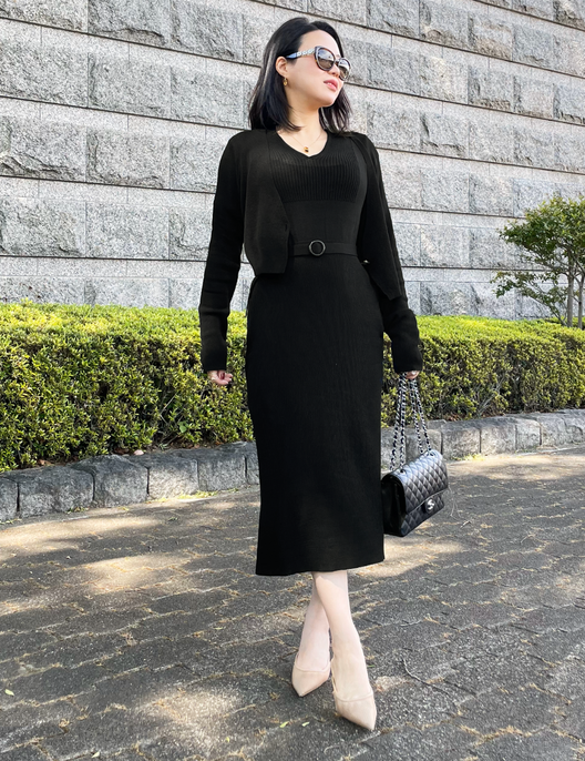 【新品未使用タグ付き】serpentina 2wayレーシィニットワンピース 黒 SERPENTINA2wayレーシィーニットワンピースブラックフリーサイズ